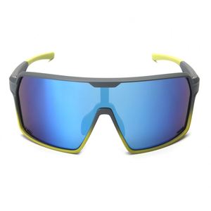 แว่นกันแดดปั่นจักรยาน UV400 ขายดี OEM ODM สีฟ้าสะท้อนแสง กรอบใหญ่เต็มรูปแบบ กันลม ดีไซน์ชิ้นเดียว สำหรับกิจกรรมกลางแจ้งและกีฬา - Product Image 2