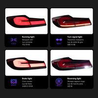 Conjunto de Luces Traseras LED Estilo LCI XUNBAI para Serie 5 G30 G38 2018-2021, Luz de Freno DRL con Señal de Giro Secuencial Roja, Conexión Plug and Play, 1 Año de Garantía