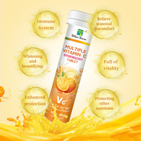 Comprimés Effervescents VC Marque Blanche Vitamines Adultes Riches en Électrolytes Supplément Énergétique Saveurs de Fruits Multiples Produit de Beauté