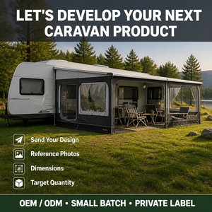 Annexe de <span class=keywords><strong>caravane</strong></span> personnalisée, <span class=keywords><strong>auvent</strong></span> de camping-car, enclos OEM ODM, petit MOQ 100 ensembles - Product Image 6