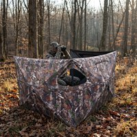 Tente de camouflage imperméable à trois côtés pour la chasse en extérieur, l'observation des oiseaux et les activités en milieu sauvage