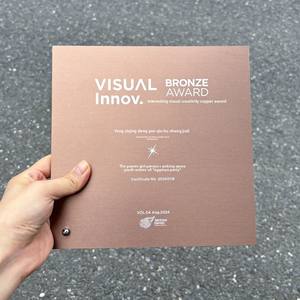 Op Maat Gemaakte Zilveren Metalen Aluminium Slanke Plaquette Uv-Print Erecertificaat Jaarlijkse Uitstekende Leveranciersmedaille Voor Onderscheidingen - Product Image 3