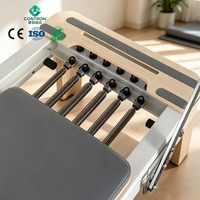 Reformer Plegable de Aleación de Aluminio al por Mayor con Caja Reformer, Correa para Pies y Extensor de Plataforma Acolchado para Entrenamientos de Pilates en Casa