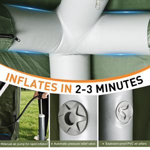 FBSPORT Fabricante de Tiendas de Campaña para Camionetas OEM, Tiendas Familiares Extra Grandes, Tienda Inflable Hermética para Camioneta GMC <span class=keywords><strong>Sierra</strong></span> - Product Image 3
