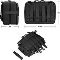 Pochette de rangement tactique MOLLE grande capacité, sac organisateur d'équipement extérieur multi-usage