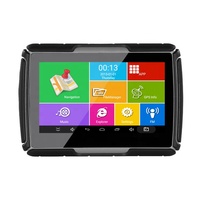 Navegador GPS Android de 4.3 Pulgadas para Motocicleta, Cámara DVR Impermeable, Batería Recargable, WiFi, Mapas Mundiales, Visor de Fotos