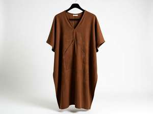 Vestido de Punto Boho de Lino Hecho a Mano, Pieza sin Mangas para Combinar con Capas, con Ribete de Flecos, Transpirable - Product Image 4