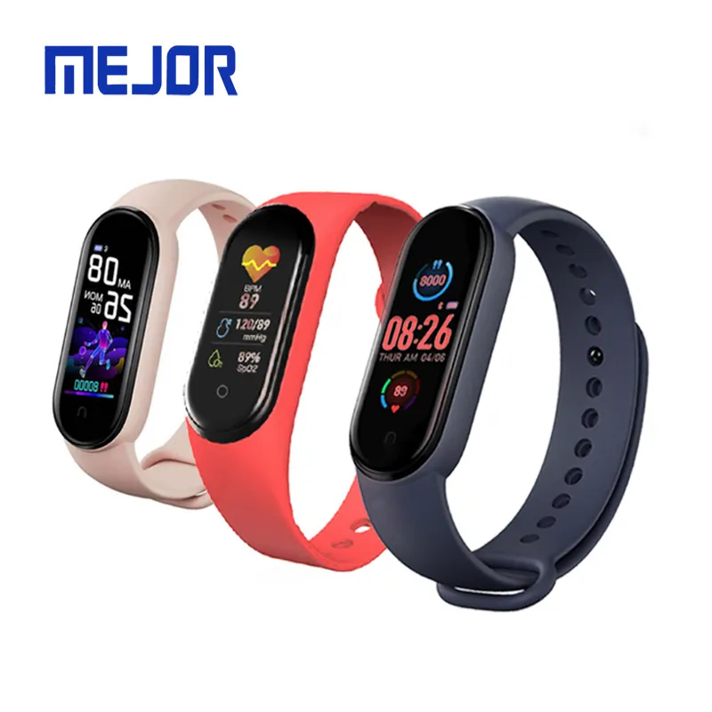 FitPro-reloj inteligente M7 de silicona para el cuidado de la salud, pulsera deportiva de goma M6 con Usb M5