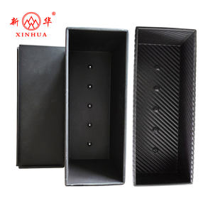 حجم مخصص غير لاصق مقلاة رغيف خبز مضلع مقلاة كعكة مخدد نخب مع غطاء - Product Image 6