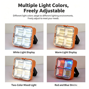 Lámpara Solar Portátil Recargable por USB, 4000mAh, Luz de Trabajo LED, Magnética, de Mano, para Camping, Emergencias, Banco de Energí<span class=keywords><strong>a</strong></span>, Exterior, IP42 - Product Image 3