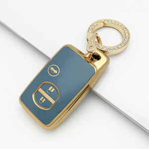 เค<span class=keywords><strong>ส</strong></span>กุญแจรถยนต์แบบ<span class=keywords><strong>ส</strong></span>มาร์ท TPU รุ่น Gold Silver Edge Active ป้องกันรอยขีดข่วน <span class=keywords><strong>ส</strong></span>ำหรับ Toyota Vitz Yaris Prius ปี 2010 แบบ 2 3 4 ปุ่ม - Product Image 5