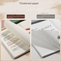 Carnet A5 à motif litchi avec boucle, sur mesure pour étudiants ; Bloc-notes élégant en similicuir avec reliure cousue, épaissi et présenté