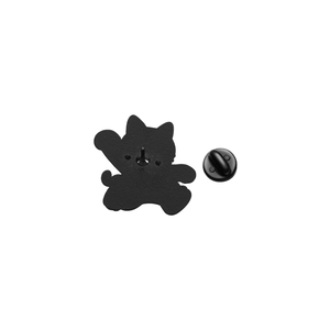 Pin de Esmalte de Gato Negro de Dibujos Animados Americanos, Broche de Gato Feliz Corriendo, Insignia de Solapa, Joyería al por Mayor - Product Image 5