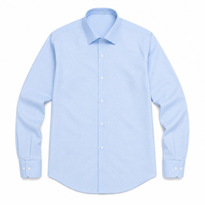 <span class=keywords><strong>Chemise</strong></span> habillée homme infroissable en coton 200S et soie de mûrier, manches longues, pour affaires et occasions formelles, OEM, marque privée, vente en gros - Product Image 1