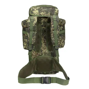 Tactical MOLLE Backpack High Capacity Large Pocket 65L Hiking Fishing Bag Waterproof Back Pack