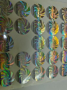 Sello DE SEGURIDAD DE holograma VOID 3D personalizado, etiqueta a prueba de manipulaciones PET, sello adhesivo antifalsificación para pestañas postizas, garantía nula - Product Image 5