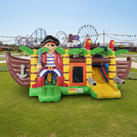 Équipement de jeu pour la cour arrière de la maison, toboggan aquatique gonflable, parcours d'obstacles gonflable avec toboggan