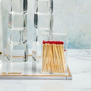 Boîte à allumettes rectangulaire en acrylique transparent écologique <span class=keywords><strong>OKAY</strong></span> Judaica avec couvercle pour usage domestique/commercial, 5x3 pouces, cadeau de Rosh Hashana - Product Image 5