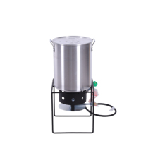Friteuse à gaz propane en aluminium pour extérieur, idéale pour la cuisson en camping et au jardin, design portable pour l'extérieur