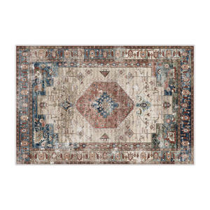 Alfombra Rectangular de Lujo Estilo Bohemio con Medallones, Antideslizante, de Imitación de Cachemira, para Sala de Estar o Dormitorio, Lavable con Agua, H-2479-21 - Product Image 4