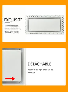 Rejilla de Ventilación de Pared Blanca para HVAC, Ventilación de Techo, Rejilla de Escape de Metal de 4x10, Montada en Paneles de Yeso - Product Image 5