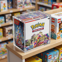 Étui en acrylique transparent Honyard personnalisé avec protection UV à 99 % pour collection TCG Mega Phantom Charizard X Ex Ultra-Premium facile à utiliser