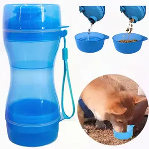 Groothandel Plastic Hond Waterfles Met Pet Kom Waterfles Met Opslag