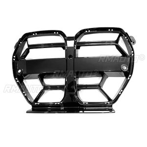 กระจังหน้ารถยนต์สีดำเงาสำหรับ BMW M3 M4 G80 G82 Facelift ปี 2020 2021 2022 2023  วัสดุ ABS  อะไหล่เปลี่ยนกระจังหน้า แต่งรถ - Product Image 2