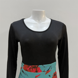 Nuovo Abito Estivo da Donna alla Moda, Vestito Lungo con Stampa Floreale, Vita Alta, Lavabile, Manica Corta, Taglie Plus - Product Image 4