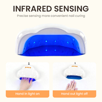 Nouvelle Arrivée E13 - Séchoir à Ongles Électrique Portable 48W Haute Puissance, Faible Bruit, 4 Minuteurs, Séchage Rapide, Mini Lampe UV LED à Brancher