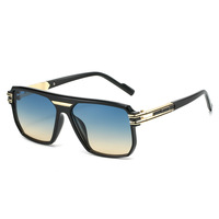Lunettes de soleil carrées classiques vintage XY-269 pour femmes et hommes, de marque, rétro, en métal, style pilote, pour l'extérieur
