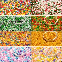 100g de pépites comestibles pour macarons, couleurs mélangées, perles de sucre, décorations pour gâteaux, Thanksgiving, Pâques, Noël, décoration de pâtisserie