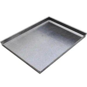 Manufacturer 304 Stainless Steel Baking Serving Oven Tray Food Grade Perforated Metal Bakeware Pan
