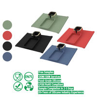 Nouveau plateau pliable en silicone de qualité alimentaire table à manger canapé accoudoir plateau repose-canapé plateau bras plateau