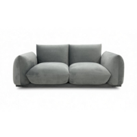 Canapé modulaire sectionnel moderne en tissu velours, minimaliste, rembourré, deux places, pour salon et hôpital