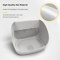 Vente directe usine – Bac à litière automatique pour chat, accessoires en PP, grande capacité, remplaçable et lavable