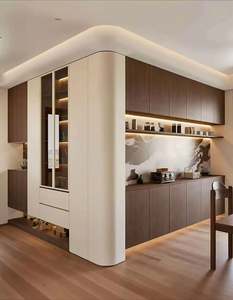 Ensemble de meubles de salon modernes en bois, écologiques, gain de place, avec rangement et design durable - Product Image 1