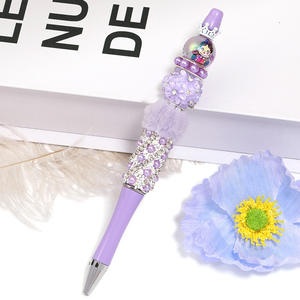 Perles acryliques irrégulières de 20 mm, mélange de couleurs, perles fantaisie 3D en forme de fleur pour la fabrication de stylos - Product Image 4