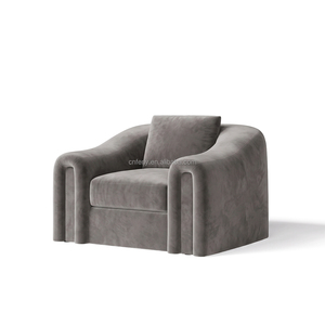 FERLY Poltrona Scultorea Modernista Francese con Schienale Curvo, Realizzata a Mano, Arredamento per Soggiorno e Salotto - Product Image 5