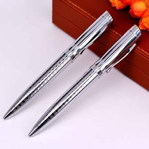 Bolígrafo de Metal con Trenza de Alambre de Acero Inoxidable de Primera Calidad, con Bola Plateada y Logotipo Personalizado Grabado - Product Image 3