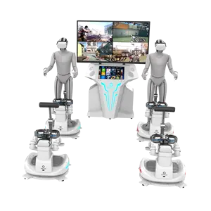 FuninVr 360 derajat Vr Treadmill menembak peralatan Game simulasi taman hiburan Vr dengan mesin permainan perdagangan murah