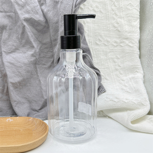 Botellas de Plástico Redondas de 500 ml <span class=keywords><strong>con</strong></span> Bomba Dosificadora para Jabón de Manos, Loción Corporal y Champú - Product Image 1