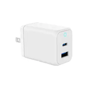 45W USB C Cargador de pared GaN PD Cargador rápido Bloque Adaptador de corriente Cargador para MacBook Laptop iPhone