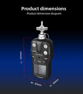 גז גז מוסמך לביש גז (h2s) גלאי דליפת גז עם קול ואזעקת אור לצמחים לטיפול בשפכים - Product Image 5