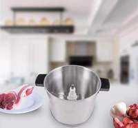 Mixeur électrique LY1000 à moteur en cuivre pur, robuste, 6 lames, 10 L, usage commercial, acier inoxydable, grand hachoir à viande