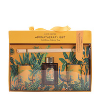 Coffret Cadeau de Bougies Parfumées d'Ambiance et Diffuseur à Bâtonnets d'Huiles Essentielles pour Chambres d'Hôtel - Désodorisant d'Intérieur 15-30 Jours