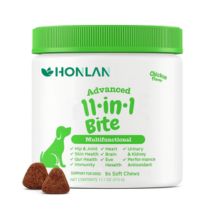 11-en-1 Probiotic Bites : Complément alimentaire personnalisé pour chiens seniors, formule multivitaminée 11-en-1, friandise à mâcher douce et nutritive avancée - Product Image 3