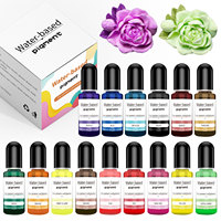 24 couleurs d'oxyde de fer organique non toxique à base d'eau pour revêtement sur ciment et plâtre, 10 ml par flacon