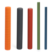 Coated Thread Rod A193 B7 Alloy Steel Color PTFE Inch Series Thread Studs