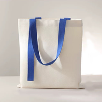 Sac fourre-tout en toile personnalisé avec logo, design bicolore, sac de courses réutilisable en coton pour cadeau promotionnel – Vente chaude